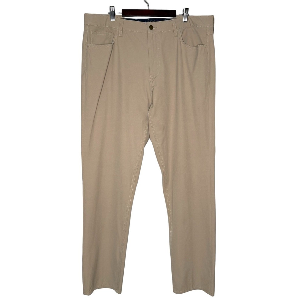 Vineyard Vines On The Go Performance Pants Mens 36x32 Khaki 5 Pocket OTG Golf